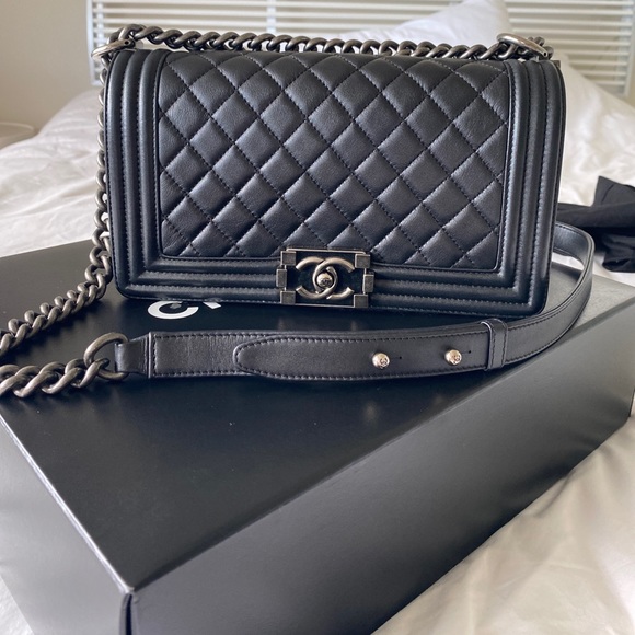 CHANEL Handbags - Chanel Old Medium Boy Bag
